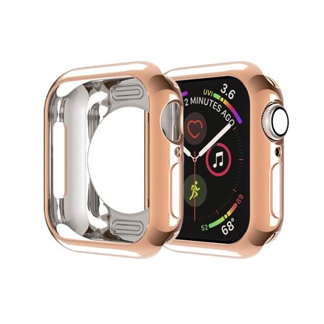 Siliconen case 42mm - Rosé goud - Geschikt voor Apple Watch 42mm (series 1 t/m 3)