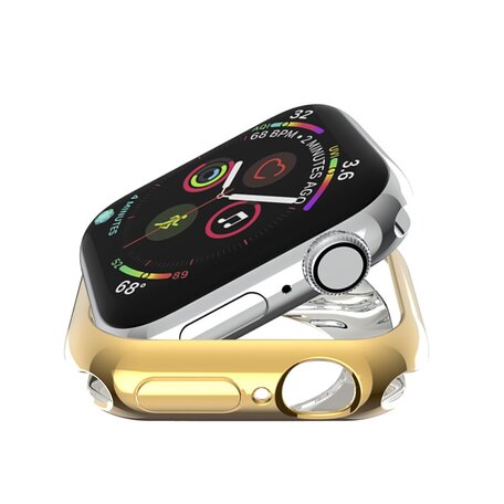 Siliconen case 42mm - Goud - Geschikt voor Apple Watch 42mm (series 1 t/m 3)