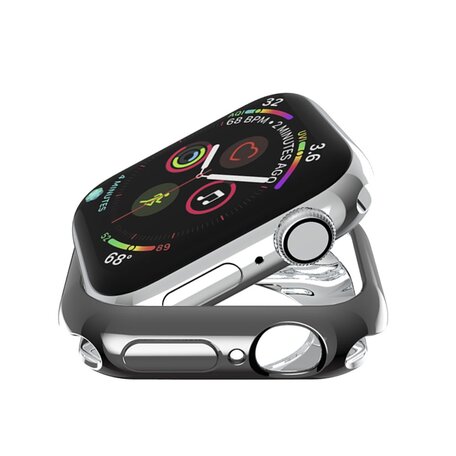 Siliconen case 42mm - Zwart - Geschikt voor Apple Watch 42mm (series 1 t/m 3)