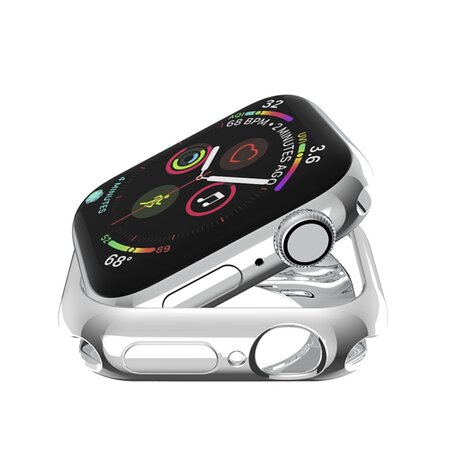 Siliconen case 42mm - Zilver - Geschikt voor Apple Watch 42mm (series 1 t/m 3)