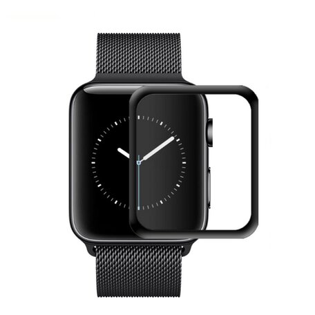 Screen protector 42mm - Full Cover - Geschikt voor Apple watch 42mm (series 1 t/m 3)