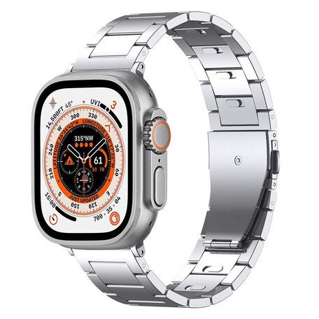 Titanium band - Zilver - Geschikt voor Apple watch 38mm / 40mm / 41mm / 42mm