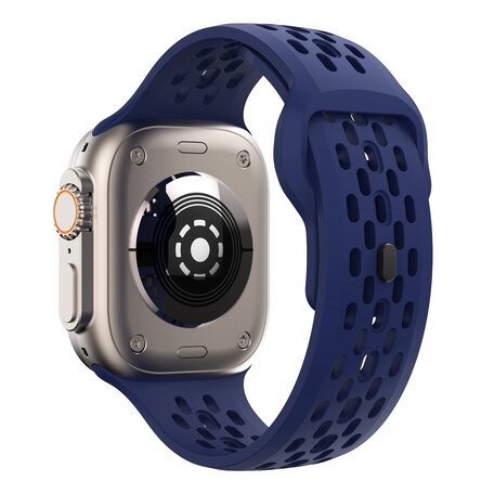 Ultimate Sport Edition bandje - Donkerblauw - Geschikt voor Apple Watch 44mm / 45mm / 46mm / 49mm