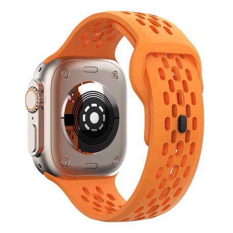 Ultimate Sport Edition bandje - Oranje - Geschikt voor Apple Watch 44mm / 45mm / 46mm / 49mm