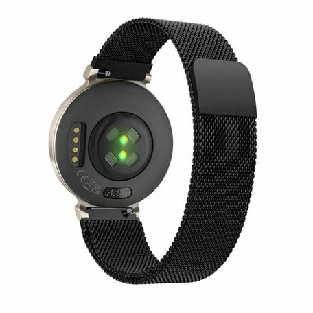 Milanese bandje - Zwart - Garmin Lily 2