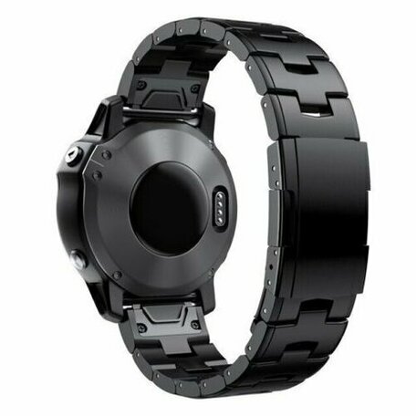 Titanium schakelband - Zwart - Garmin Fenix 8 - 47mm