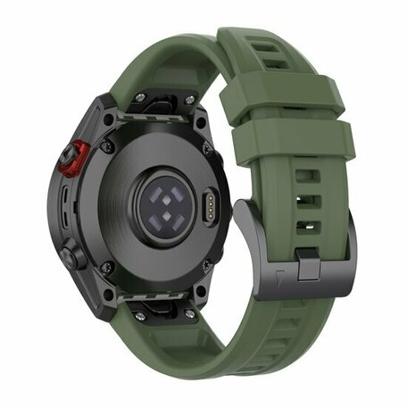 Siliconen sportbandje - Leger groen - Garmin Fenix 8 - 47mm