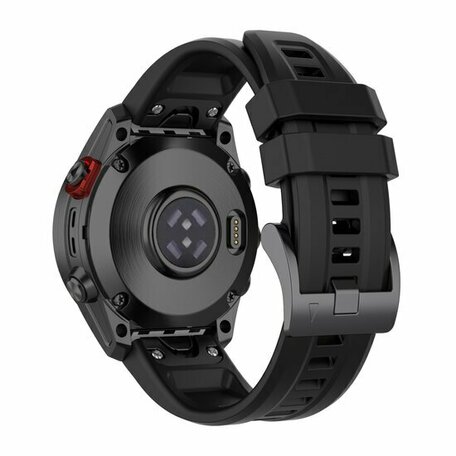 Siliconen sportbandje - Zwart - Garmin Fenix 8 - 47mm