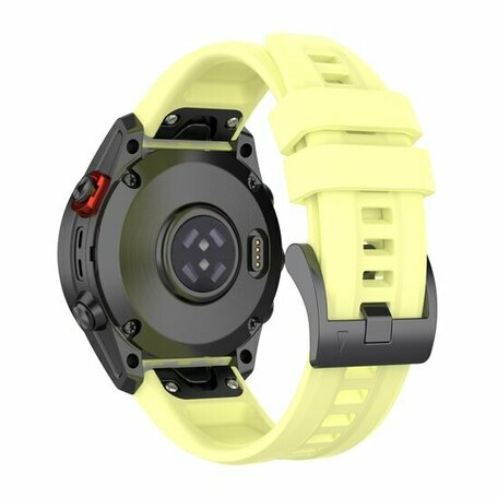 Siliconen sportbandje - Geel - Garmin Fenix 8 - 47mm