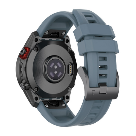 Siliconen sportbandje - Grijsblauw - Garmin Fenix 8 - 47mm