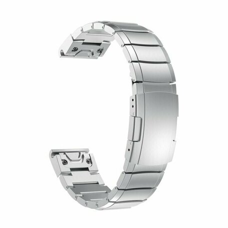 Stainless steel schakelband - Zilver - Garmin Fenix 8 - 47mm