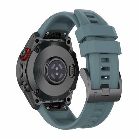 Siliconen sportbandje - Grijsblauw - Garmin Fenix 8 - 51mm