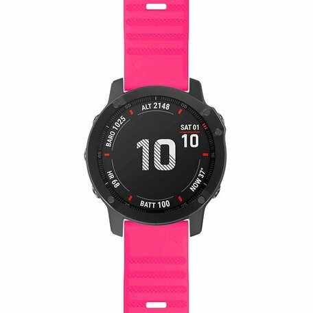 Siliconen bandje - Roze - Garmin Fenix 8 - 51mm