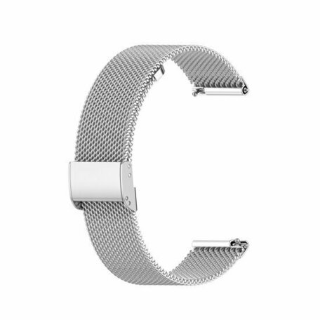 Milanese bandje met klemsluiting - Zilver - Huawei Watch GT 5 (Pro) / GT 4 / GT 3 / GT 2 - 46mm