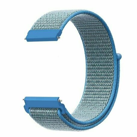 Sport Loop nylon bandje - Blauw - Huawei Watch GT 5 (Pro) / GT 4 / GT 3 / GT 2 - 46mm