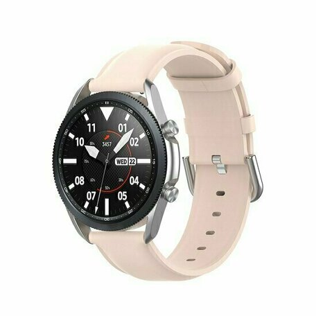 Classic leren bandje - Roze - Huawei Watch GT 5 (Pro) / GT 4 / GT 3 / GT 2 - 46mm