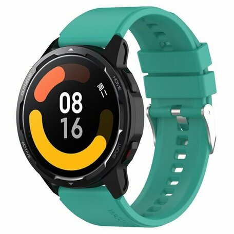 Siliconen sportband - Aqua groen - Huawei Watch GT 5 (Pro) / GT 4 / GT 3 / GT 2 - 46mm