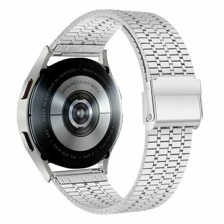 Stalen bandje - Zilver - Huawei Watch GT 5 (Pro) / GT 4 / GT 3 / GT 2 - 46mm