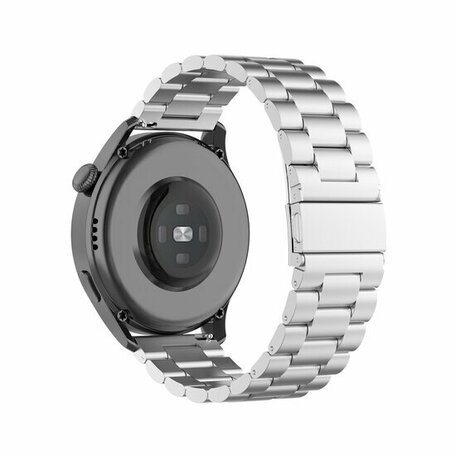 Stalen schakelband - Zilver - Huawei Watch GT 5 (Pro) / GT 4 / GT 3 / GT 2 - 46mm