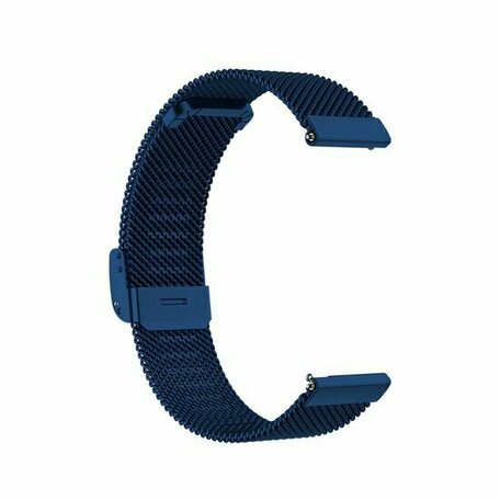 Milanese bandje met klemsluiting - Donkerblauw - Huawei Watch GT 5 (Pro) / GT 4 / GT 3 / GT 2 - 46mm