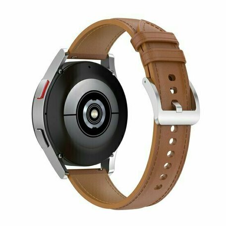 Luxe leren bandje - Lichtbruin - Huawei Watch GT 5 (Pro) / GT 4 / GT 3 / GT 2 - 46mm