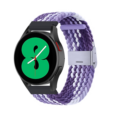 Braided nylon bandje - Lichtpaars / paars - Huawei Watch GT 5 (Pro) / GT 4 / GT 3 / GT 2 - 46mm