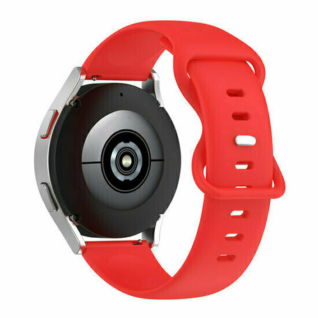 Solid color sportband - Rood - Huawei Watch GT 5 (Pro) / GT 4 / GT 3 / GT 2 - 46mm