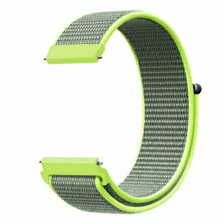 Sport Loop nylon bandje - Neon groen - Huawei Watch GT 5 (Pro) / GT 4 / GT 3 / GT 2 - 46mm