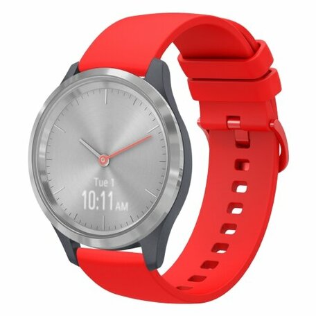 Huawei Watch GT 4 / GT 5 (41mm) & GT 5 Pro (42mm) - Soft siliconen bandje - Rood