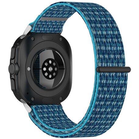 Nylon Sport loop bandje - Blauw - Samsung Galaxy Watch Ultra 47mm