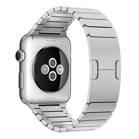 Schakelarmband Stainless Steel bandje - Zilver - Geschikt voor Apple Watch 44mm / 45mm / 46mm / 49mm