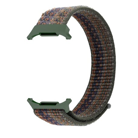 Nylon loop bandje - Groen gemêleerd - Samsung Galaxy Watch Ultra 47mm