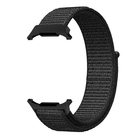 Nylon loop bandje - Zwart - Samsung Galaxy Watch Ultra 47mm