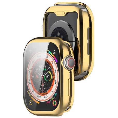 Apple Watch TPU case - Goud - Geschikt voor Apple Watch 42mm - Series 10