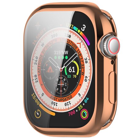 Apple Watch TPU case - Champagne / Rosé goud - Geschikt voor Apple Watch 42mm - Series 10