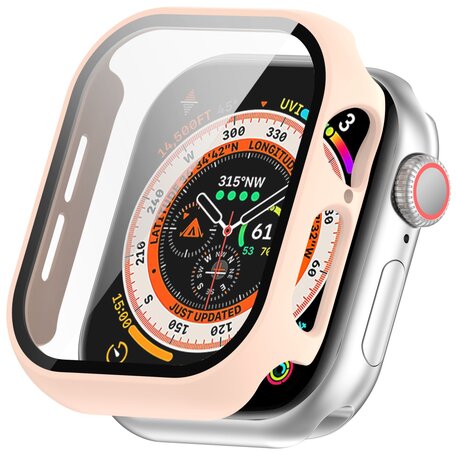 Apple Watch Hard Case Waterproof - Lichtroze - Geschikt voor Apple Watch 46mm