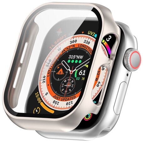 Apple Watch Hard Case Waterproof - Starlight / sterrenlicht - Geschikt voor Apple Watch 46mm