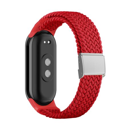 Braided nylon bandje - Rood - Xiaomi Smart band 8