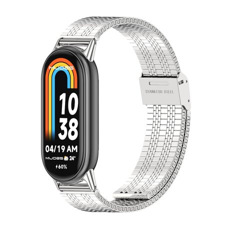 Stalen RVS band - Zilver - Xiaomi Smart Band 8