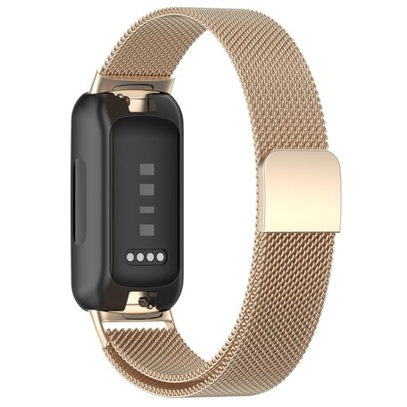 Fitbit Inspire 3 - Milanese bandje - Vintage goud