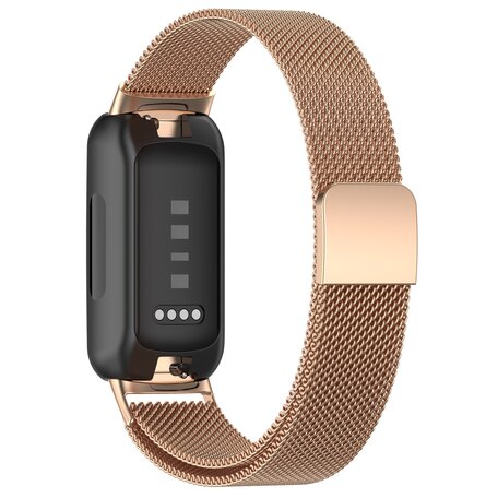 Fitbit Inspire 3 - Milanese bandje - Champagne goud