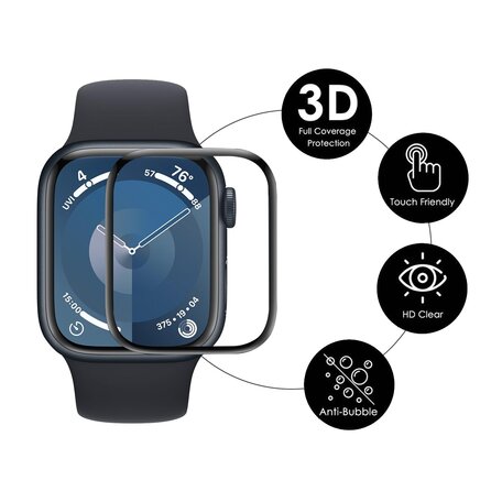 Soft PC Screen protector 46mm - Full Cover - Geschikt voor Apple watch 46mm