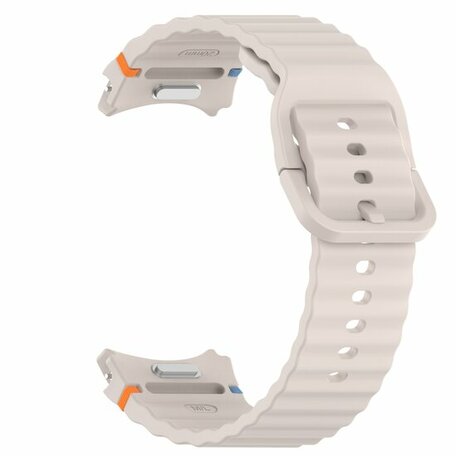 Wave Sportband met aansluitknop - Sterrenlicht -  Samsung Galaxy Watch 4 - 40mm & 44mm