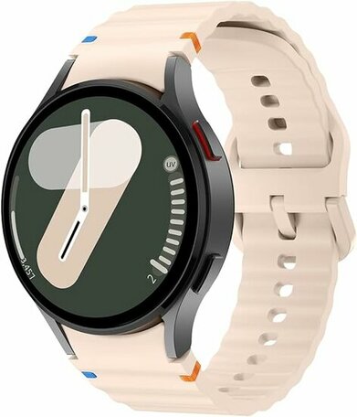 Wave Sportband met aansluitknop - Lichtroze -  Samsung Galaxy Watch 4 Classic - 42mm & 46mm