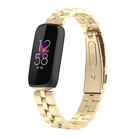 Fitbit Luxe - Stalen schakelband - Goud