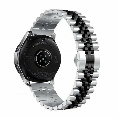 Garmin Vivoactive 4 / 4L - Stalen band - Zilver / zwart