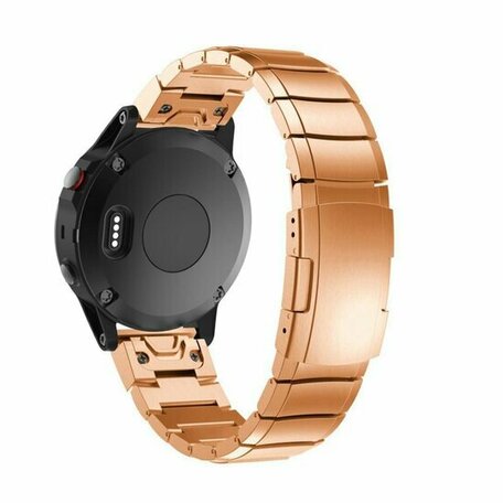 Stainless steel schakelband - Rosé goud - Garmin Instinct E - 40mm