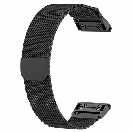 Milanese bandje - Zwart - Garmin Instinct E - 40mm