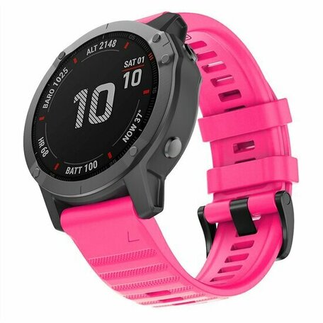 Siliconen bandje - Roze - Garmin Instinct 3 - 50mm