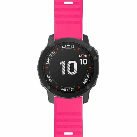 Siliconen bandje - Roze - Garmin Instinct 3 - 50mm